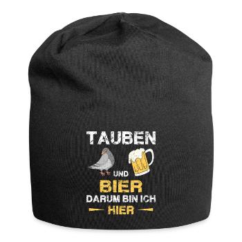 Taubenzüchter Taube Taubenzucht Spruch Brieftaube - Jersey-Beanie - Schwarz - Vorne