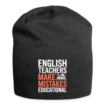 Enseignant d’anglais langue seconde langue seconde : professeur d’anglais fait carrière dans l’enseignement - Bonnet en jersey - noir - Devant