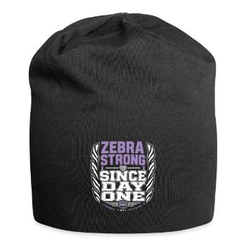 Eds-bewusstsein Ehlers-danlos Zebra-krieger - Jersey-Beanie - Schwarz - Vorne