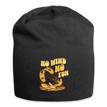 Pas de vent, pas de plaisir - Bonnet en jersey - noir - Devant