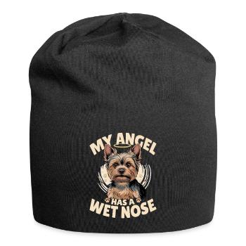 Yorkshire Terrier Yorkshire Race de chien Yorkshire - Bonnet en jersey - noir - Devant