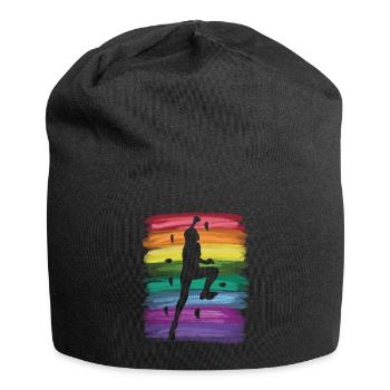 Boulderer Boulder Bouldern - Jersey-Beanie - Schwarz - Vorne