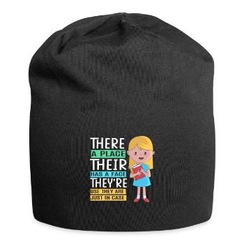 Grammar English Spelling - Jersey Beanie - black - Front