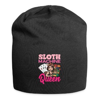 Slots Queen Casino Gambling Poker - Jersey Beanie - black - Front