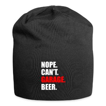 Non, je ne peux pas faire de garage de bière Amoureux de voitures Mécanicien automobile - Bonnet en jersey - noir - Devant
