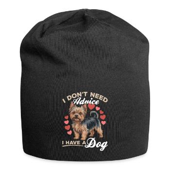 Yorkshire Terrier Yorkshire Race de chien Yorkshire - Bonnet en jersey - noir - Devant