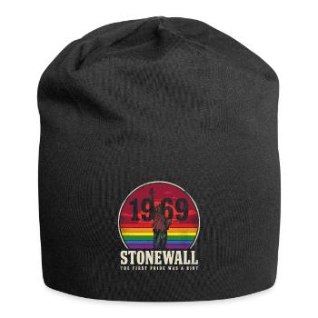 Pride Month LGBT – Stonewall 1969 - Jersey-Beanie - Schwarz - Vorne