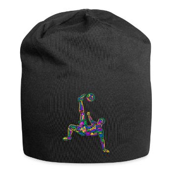 Soccer Colorful Soccer Players Kids Soccer Players - Jersey Beanie - black - Front
