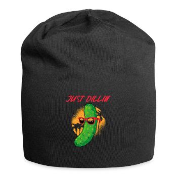 Juste Dillin Cool Concombre Chill Vintage - Bonnet en jersey - noir - Devant