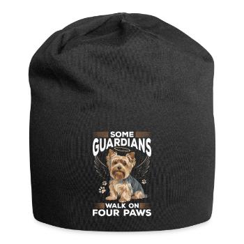 Yorkshire Terrier Yorkshire Race de chien Yorkshire - Bonnet en jersey - noir - Devant