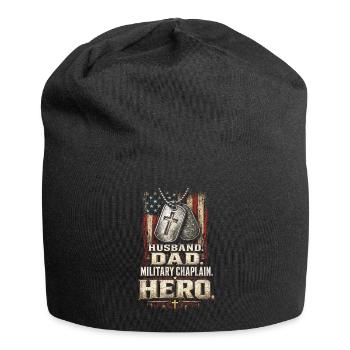 Kaplan Kleriker Pfarrer - Jersey-Beanie - Schwarz - Vorne