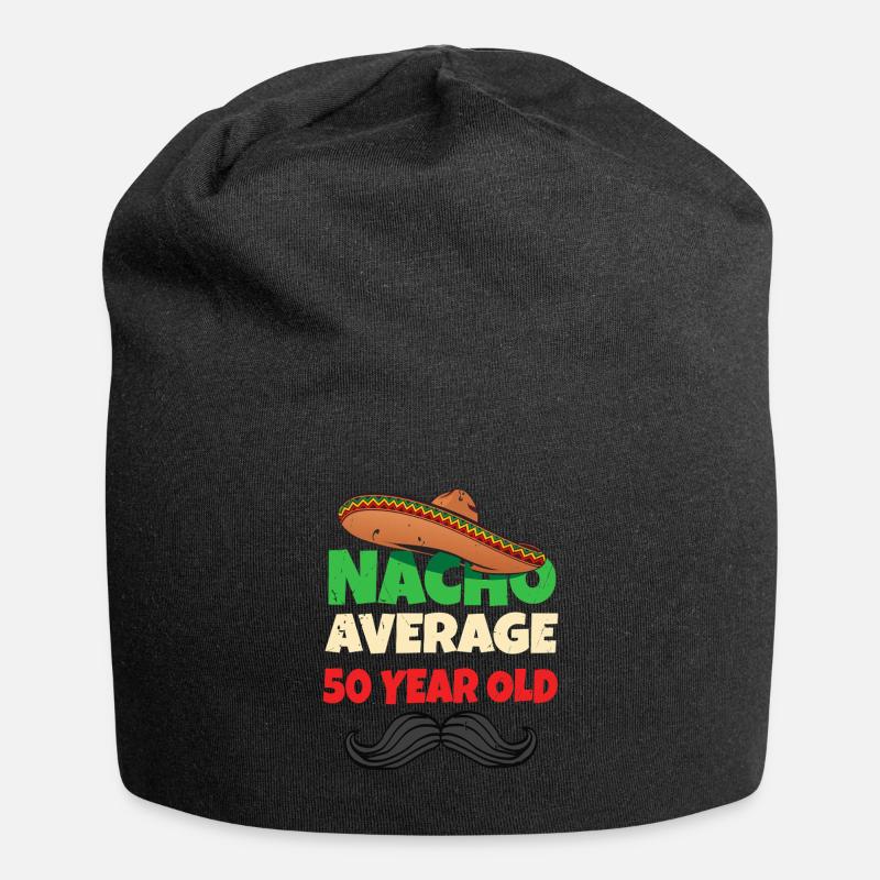 Nacho durchschnittlich 50 Jahre alt - Jersey-Beanie - Schwarz