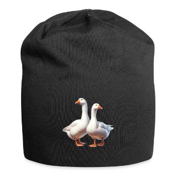 Gans - Jersey-Beanie - Schwarz - Vorne