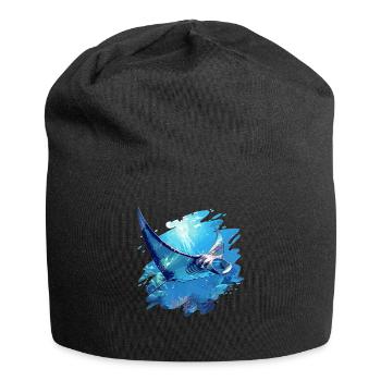 Raies Manta Raies - Bonnet en jersey - noir - Devant