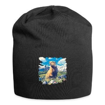 Murmeltiere Murmeltier - Jersey-Beanie - Schwarz - Vorne