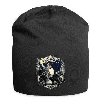 Renaissance du Chevalier Médiéval Chat de la Foire Rénaisque - Bonnet en jersey - noir - Devant