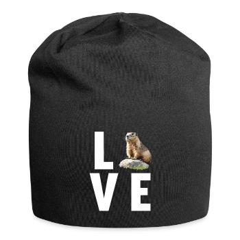 Murmeltiere Murmeltier - Jersey-Beanie - Schwarz - Vorne