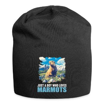 Murmeltiere Murmeltier - Jersey-Beanie - Schwarz - Vorne