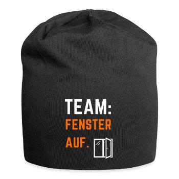 Fenster Auf Fraktion - Jersey-Beanie - Schwarz - Vorne