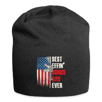 Meilleur de beau-père bonus de tous les temps - Bonnet en jersey - noir - Devant