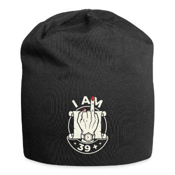 Anniversaire 40 Ans 39 Plus Doigt D'honneur - Bonnet en jersey - noir - Devant