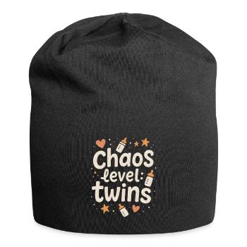Chaos Level Gemini | Parents Baby Humor - Jersey Beanie - black - Front
