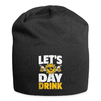 Sonne Bierparty Shirt Design - Jersey-Beanie - Schwarz - Vorne