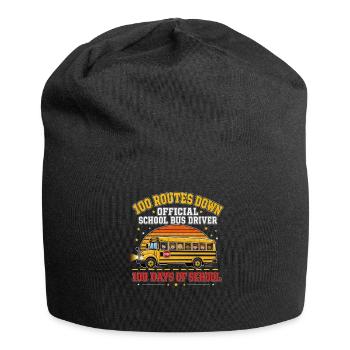 Schulbusfahrer 100 Routen hundert Tage Held - Jersey-Beanie - Schwarz - Vorne