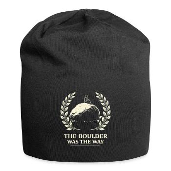 Der Felsen war der Weg - Jersey-Beanie - Schwarz - Vorne