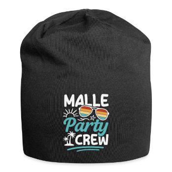 Équipe de fête Malle Groupes de vacances à Majorque - Bonnet en jersey - noir - Devant