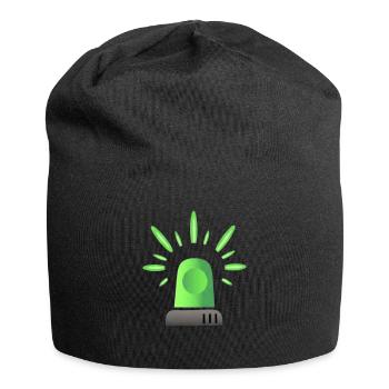 Voyant d’alerte sirène vert - Véhicule d’urgence Urgence - Bonnet en jersey - noir - Devant