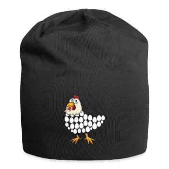 Chicken Whisperer Chicken Chicken Keeper Chickens - Jersey Beanie - black - Front