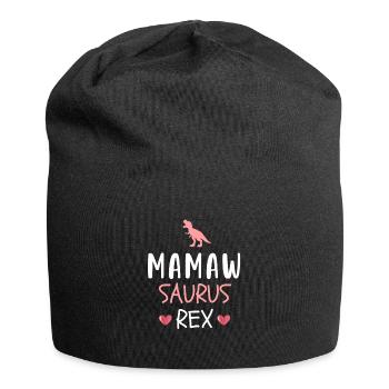 Mamawsaurus Rex Niedliche Mamaw Dinosaurier-Oma Mutter - Jersey-Beanie - Schwarz - Vorne