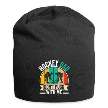 Père du hockey sur glace : Ne joue pas avec moi - Bonnet en jersey - noir - Devant