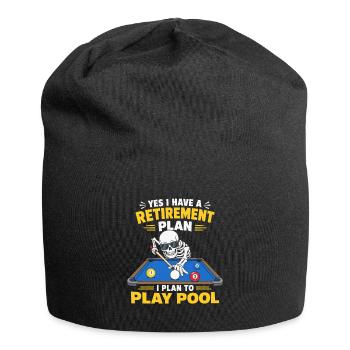 Ruhestandsplan Spielpool Skeleton-Billardspieler - Jersey-Beanie - Schwarz - Vorne