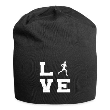 Geschenkidee für einen Running mit Running - Jersey-Beanie - Schwarz - Vorne