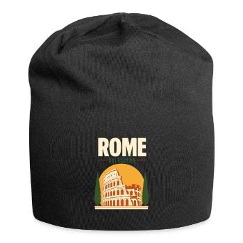 Rome Gifts, Colosseum Vacation Memory from Rome - Jersey Beanie - black - Front