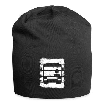 Retro Busfahrer - Jersey-Beanie - Schwarz - Vorne