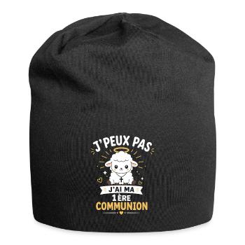 Premier Communion Agneau Céleste - Bonnet en jersey - noir - Devant