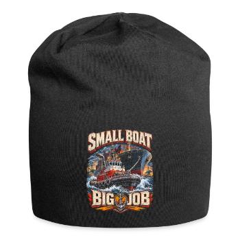 Remorqueurs Remorqueurs Petit bateau Gros travail - Bonnet en jersey - noir - Devant