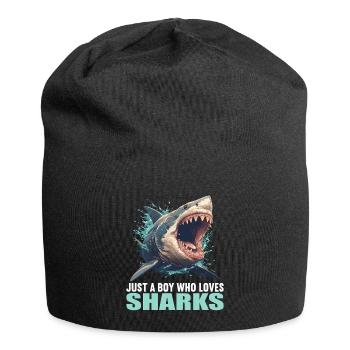 Haie Hai - Jersey-Beanie - Schwarz - Vorne