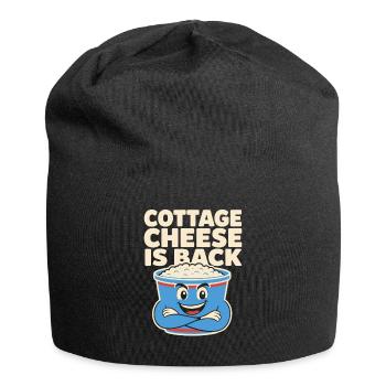 Cadeau de collation riche en protéines pour les amateurs de gastronomie - Bonnet en jersey - noir - Devant