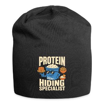 High-protein snack gift for foodies - Jersey Beanie - black - Front