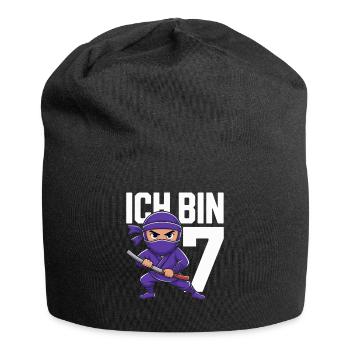 Je suis un ninja de sept ans - Bonnet en jersey - noir - Devant