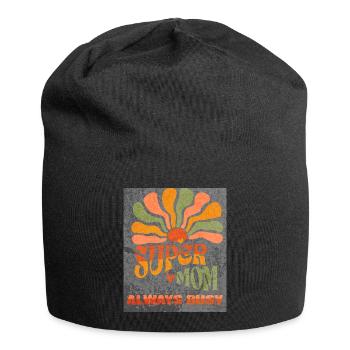 Supermaman toujours occupée - Bonnet en jersey - noir - Devant
