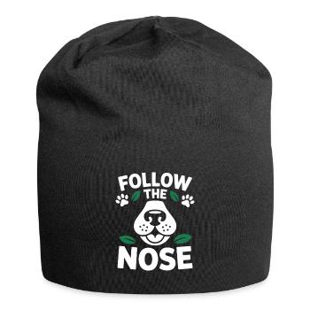 Follow The Nose Dog Nose Work Fun - Jersey Beanie - black - Front