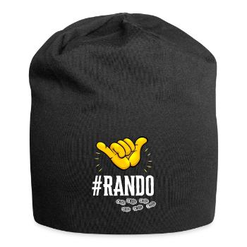 WANDERN ist COOL Gezeichnet Shaka - Jersey-Beanie - Schwarz - Vorne