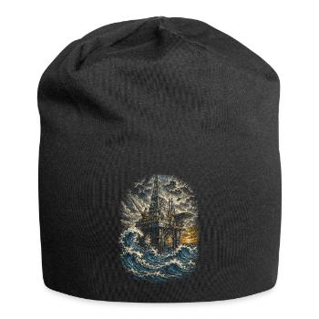 Oil rig rig worker - Jersey Beanie - black - Front