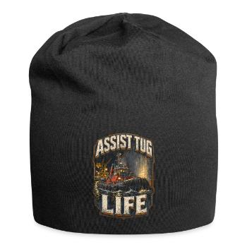 Tugboats Tug Assist Tug Life - Jersey Beanie - black - Front