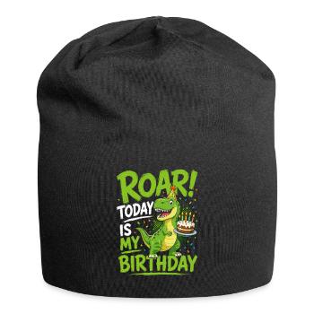 Brüll Heute Ist Mein Geburtstag T-rex Dino Kuchen - Jersey-Beanie - Schwarz - Vorne